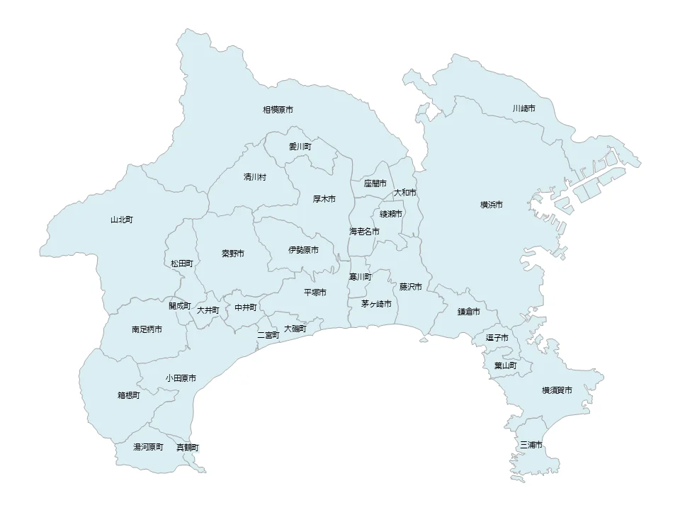 出張対応エリア（神奈川）